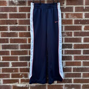 Nike Dri Fit Youth Sz L Mesh Sweat Pants Red White Blue